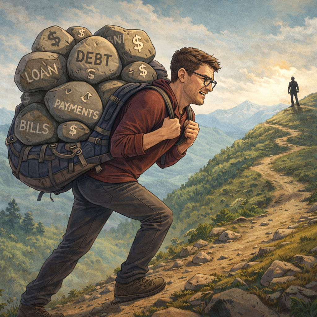 Metáfora de la mochila de deudas